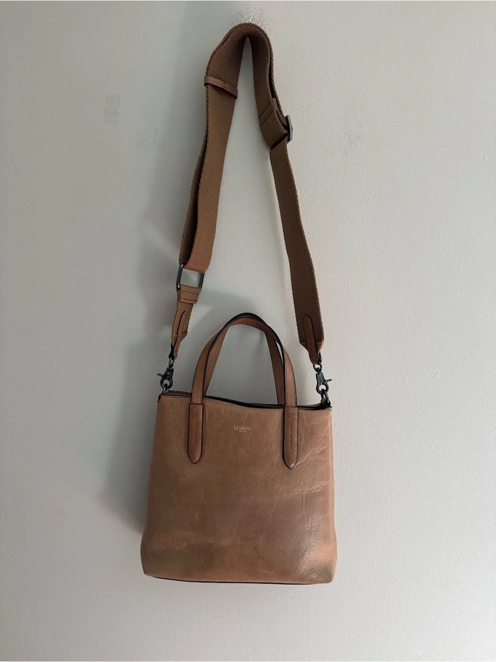 Botkier Highline Leather Satchel Crossbody Bag EUC, 10x10”
